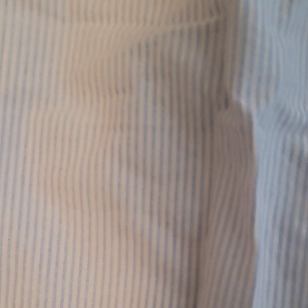 Women's Light Blue Striped Drawstring Pants - Picture 4 of 5